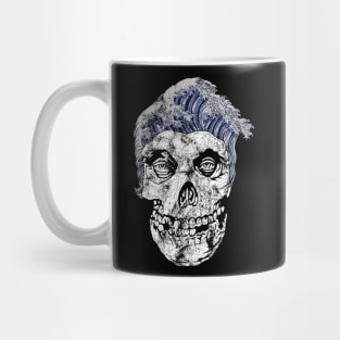 Skull Head Waves Color Mug